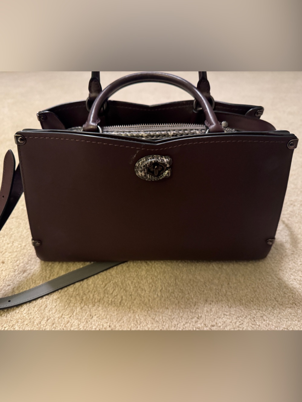 Coach Mason Carryall in Oxblood